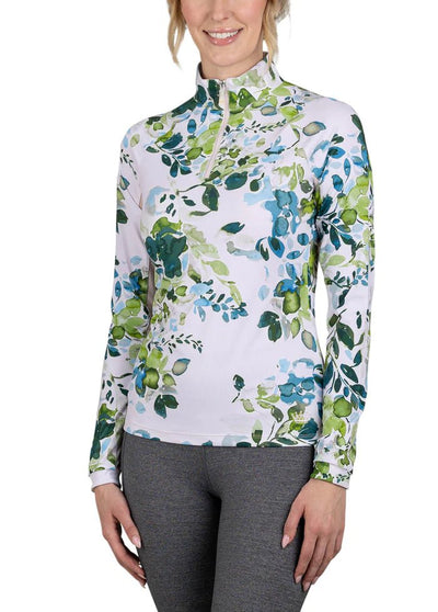 Kastel Emerald Watercolour Long Sleeve Shirt