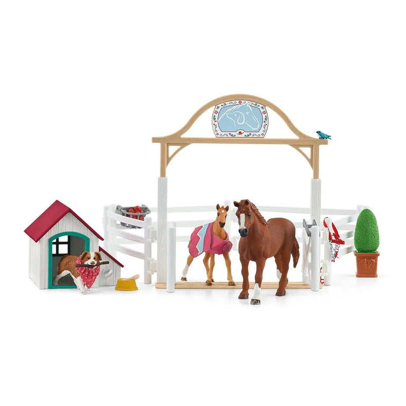 Schleich Hannah’s Guest Horses with Ruby the Dog