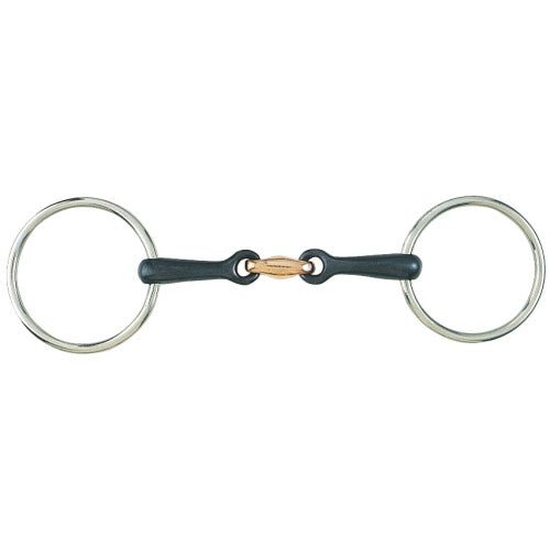 Loose Ring Training Snaffle Bit w/Sweet Iron & Copper Mouth