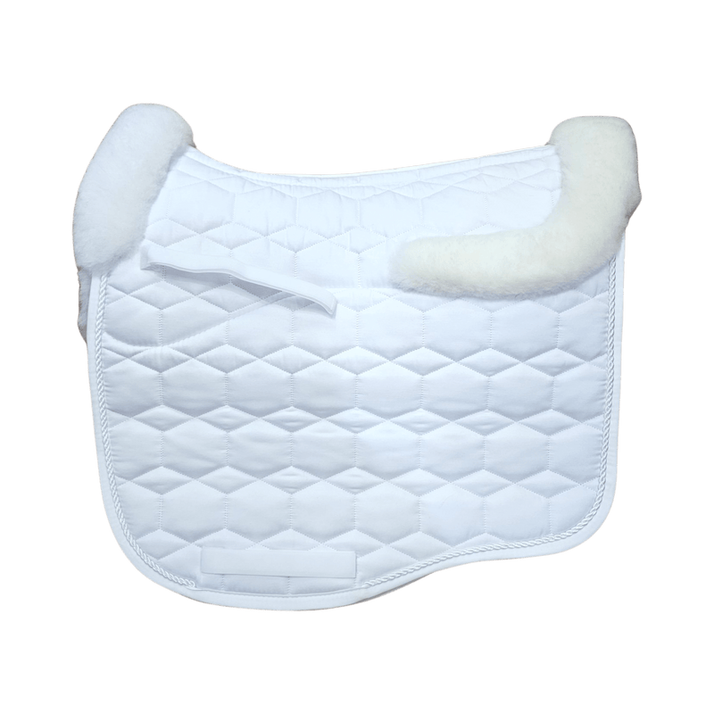 Mattes Eurofit Sheepskin Dressage Saddlecloth - White