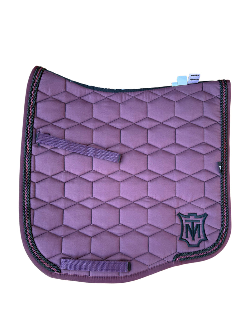 Mattes Eurofit Quilt Dressage Saddlecloth - Blackberry
