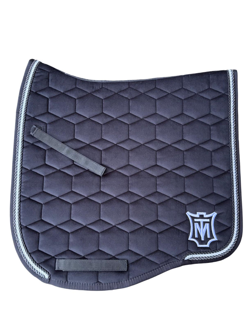 Mattes Eurofit Quilt Dressage Saddlecloth - Black Velvet