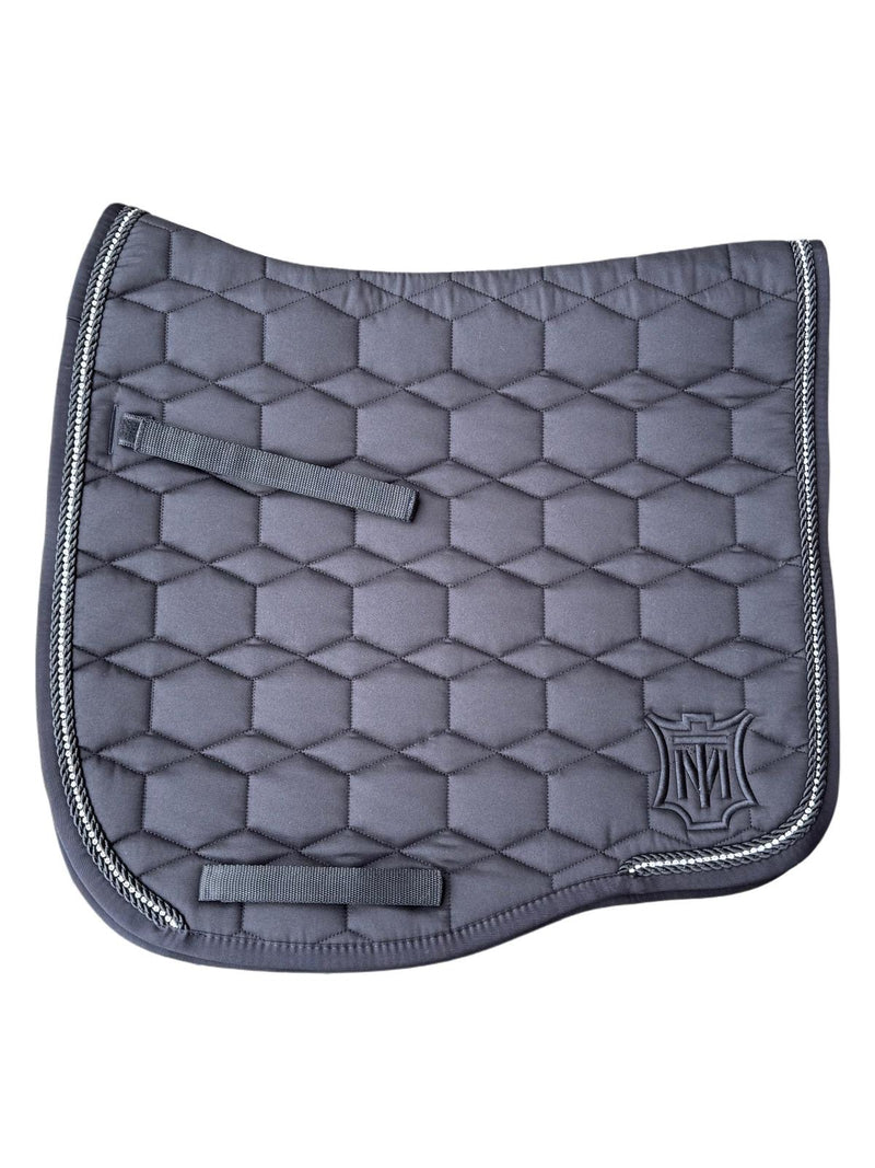 Mattes Eurofit Quilt Dressage Saddlecloth - Black Crystal
