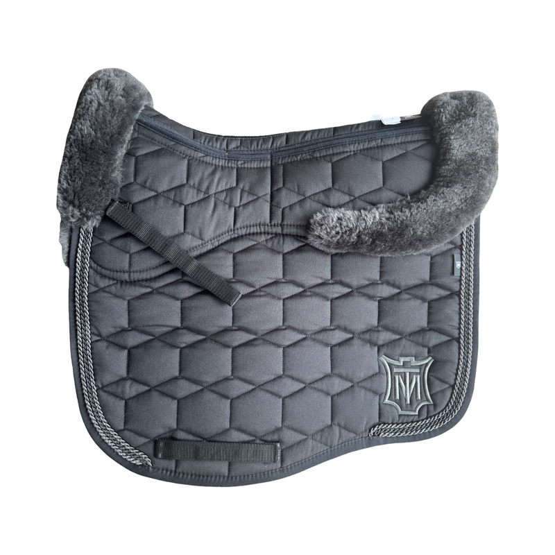 Mattes Eurofit Correction Dressage Saddlecloth - Black / Graphite