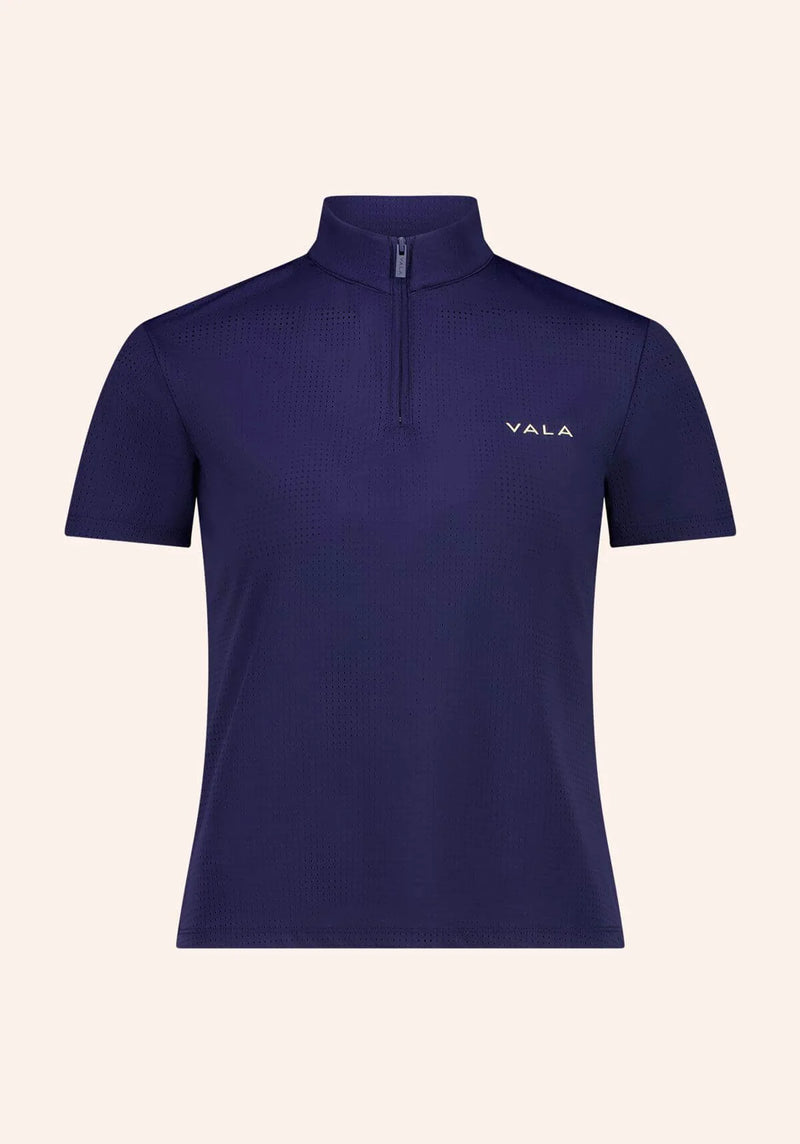 VALA Elsa Mesh Zip Neck