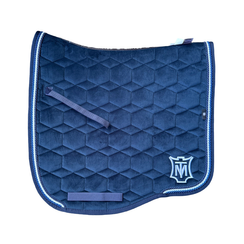 Mattes Eurofit Quilt Dressage Saddlecloth - Navy Velvet