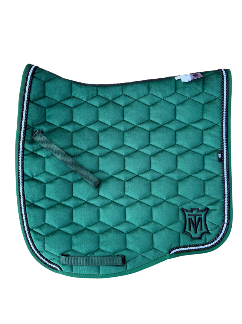 Mattes Eurofit Quilt Dressage Saddlecloth - Green Velvet