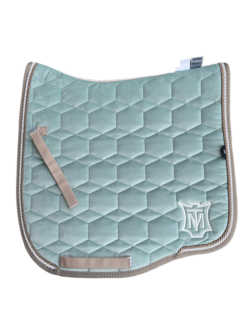 Mattes Eurofit Quilt Dressage Saddlecloth - Pale Jade