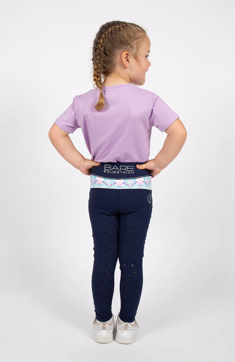 BARE Babes Performance Riding Tights - Navy Azure