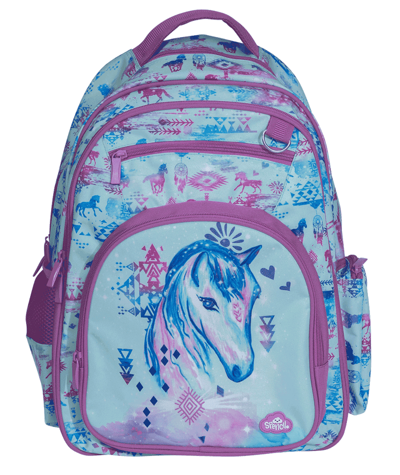 Spencil Aztec Horse Big Backpack