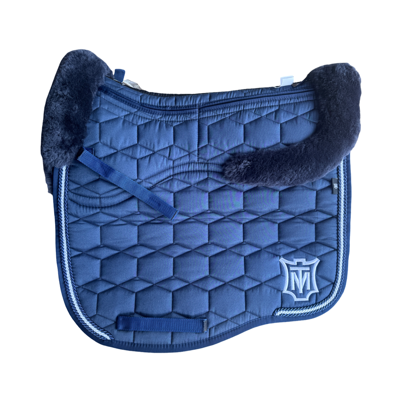 Mattes Eurofit Correction Dressage Saddlecloth - Navy / Navy