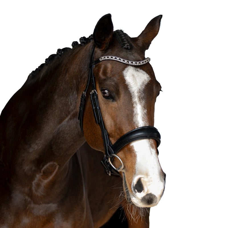 Flexible Fit Premium Black Snaffle Bridle &