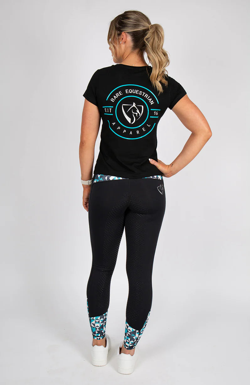 BARE Youth Performance Riding Tights - Geo