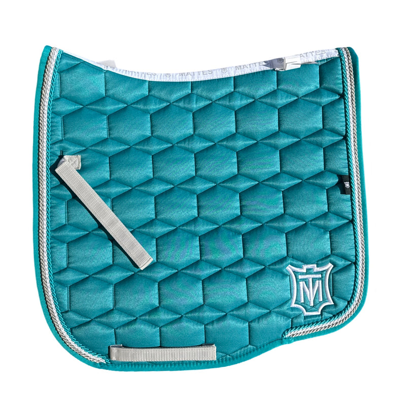 Mattes Eurofit Quilt Dressage Saddlecloth - Petrol