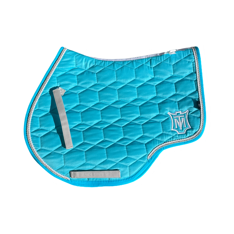 Mattes Eurofit Quilt Jump Saddlecloth - Turquoise