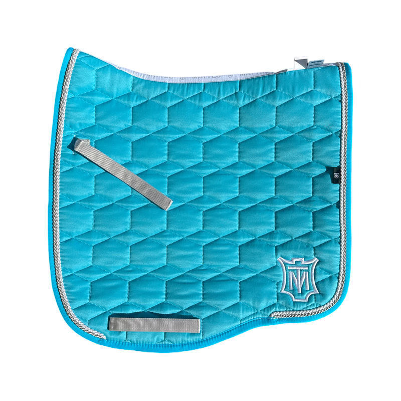 Mattes Eurofit Quilt Dressage Saddlecloth - Turquoise