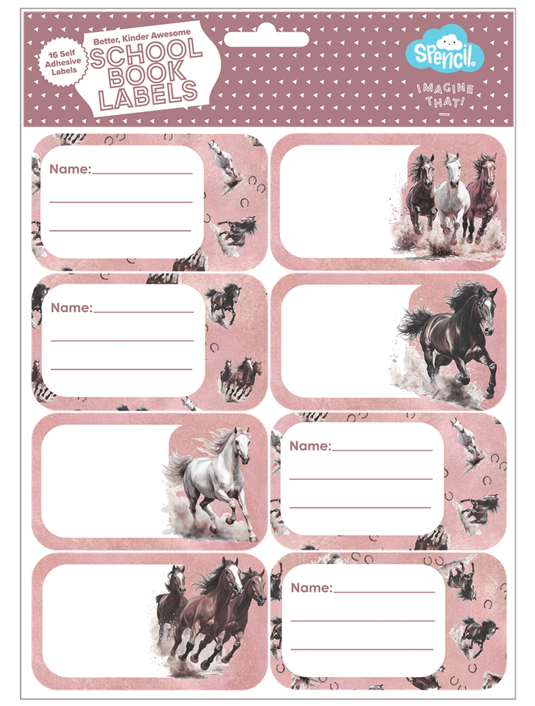 Spencil Wild Horses Book Labels
