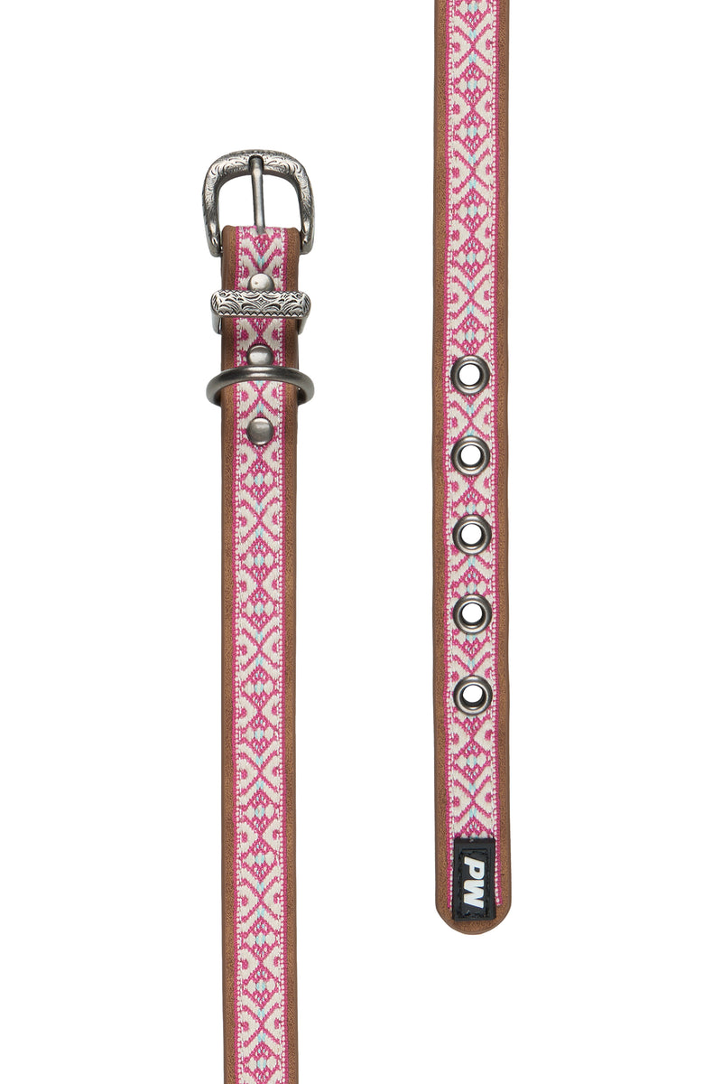 Pure Western Cosmo Pink Dog Collar