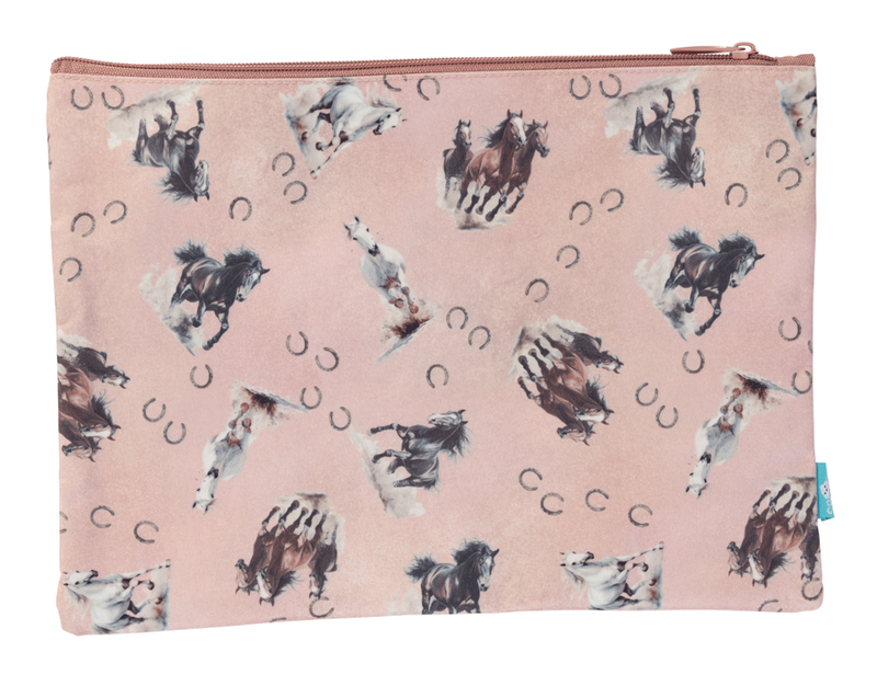 Spencil Wild Horses A4 Twin Zip Pencil Case