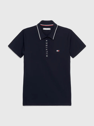 Tommy Hilfiger Women's Harlem Short Sleeve Logo Polo