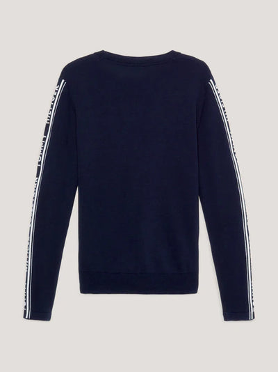 Tommy Hilfiger Women's Seattle Jacquard Logo Sweater