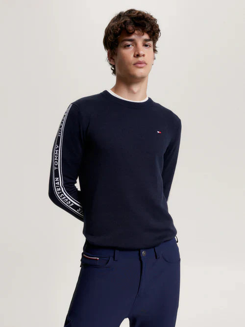 Tommy Hilfiger Mens Seattle Jacquard Logo Sweater