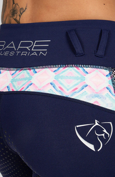 BARE Youth Performance Riding Tights - Navy Azure
