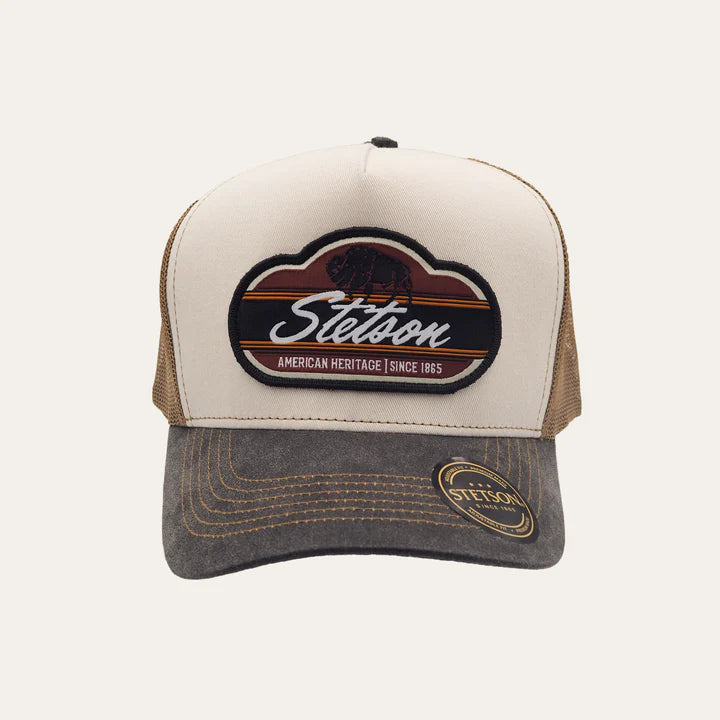 Stetson Bison Trucker Tan