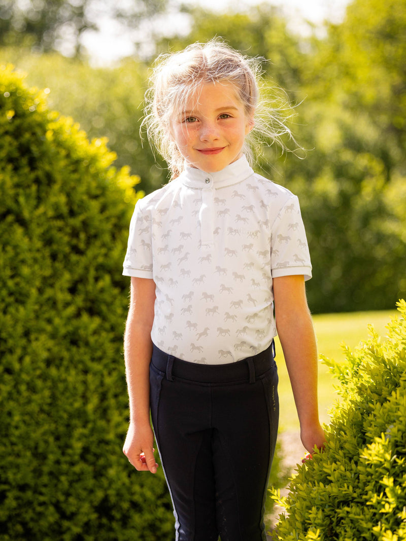 LeMieux Mini Bella Show Shirt White/Ponies