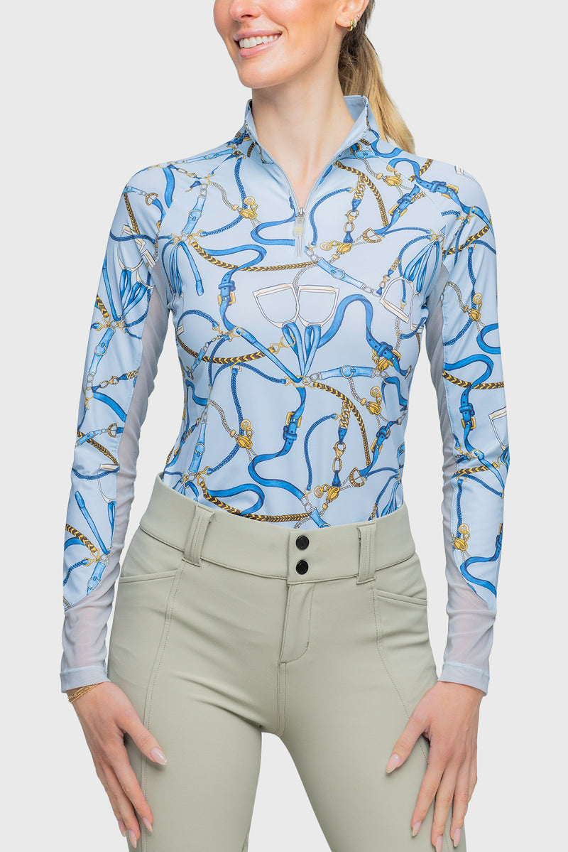 Kastel Robins Egg Belt Long Sleeve Shirt