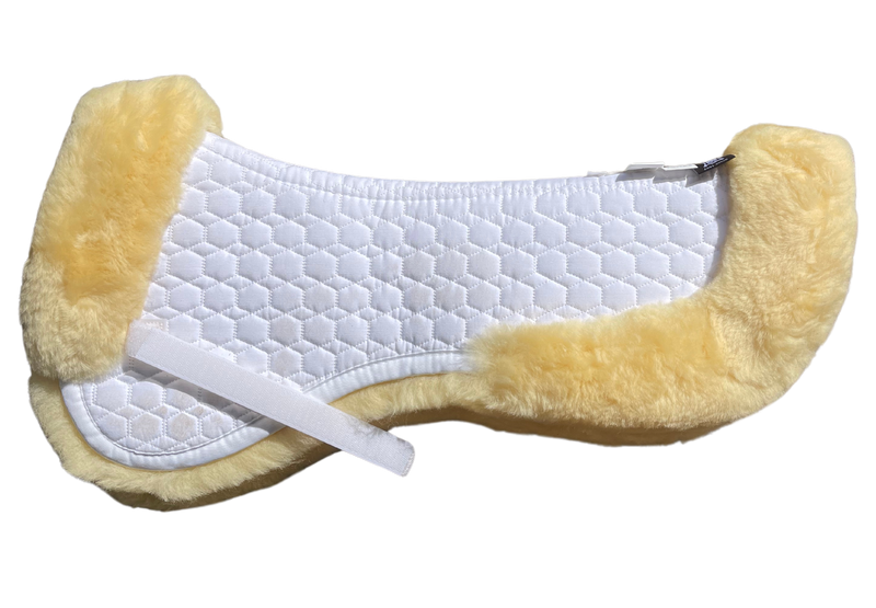 Clearance Mattes Half Saddle Pad with Natural Trim