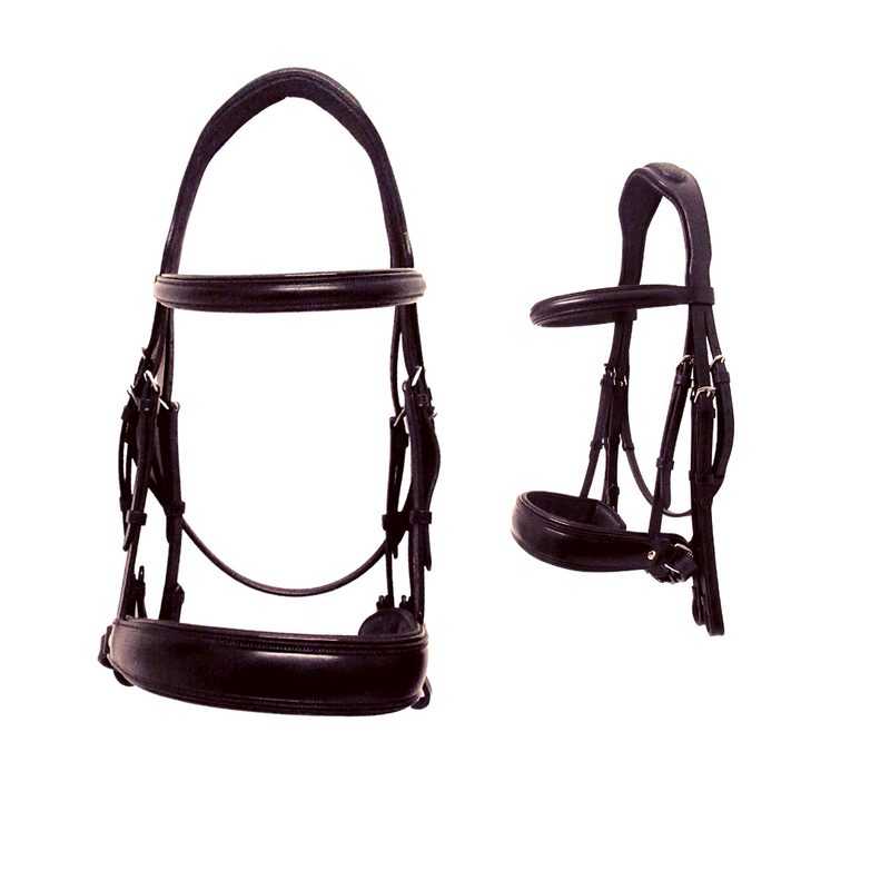 Silver Crown Dressage Double Bridle