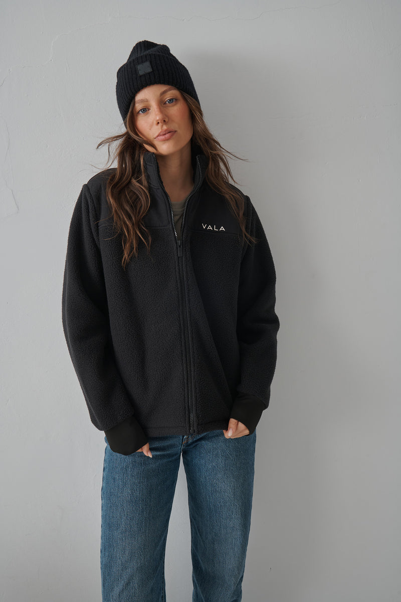 Vala Willa Recycled Fleece Teddy Jacket