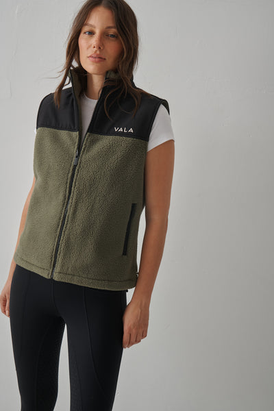 Vala Willa Recycled Fleece Teddy Vest