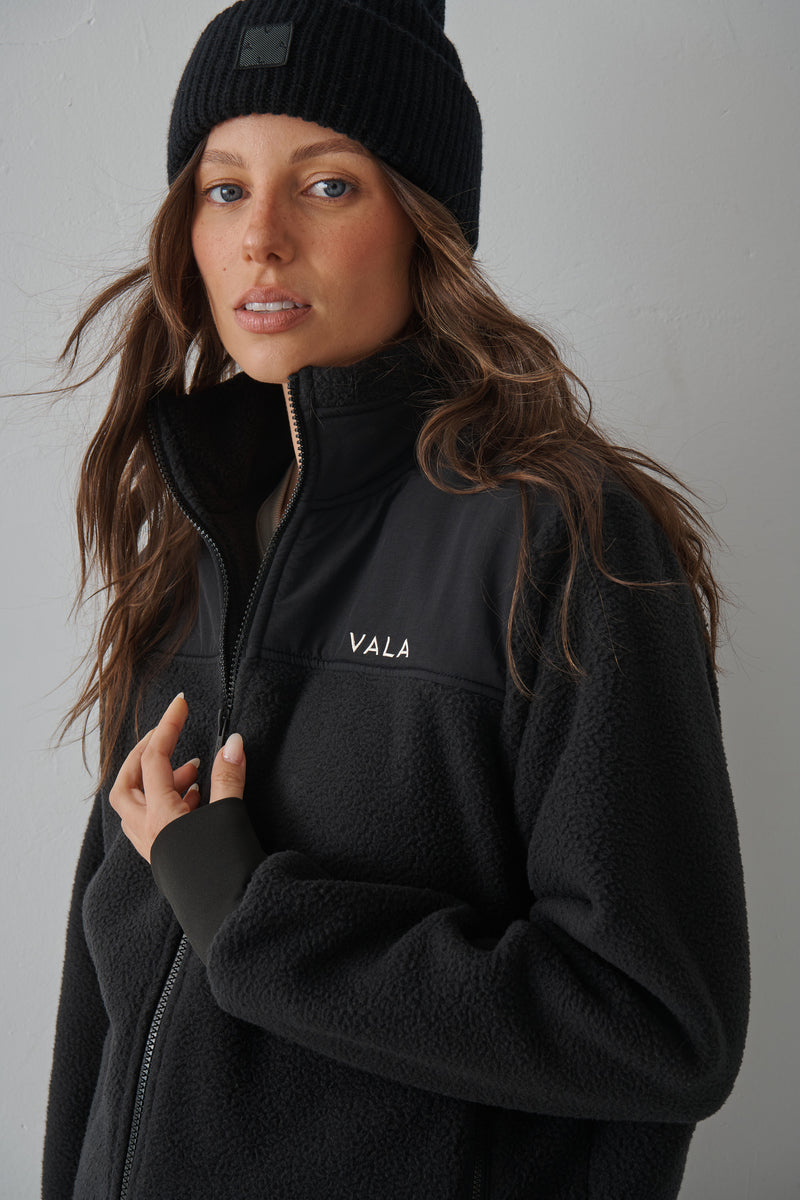 Vala Willa Recycled Fleece Teddy Jacket