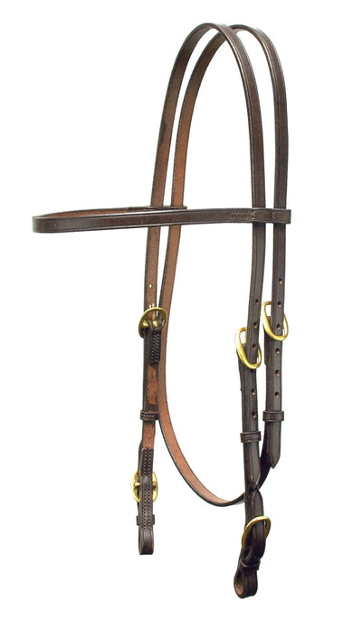 Good As Gold - Plain Race Bridle with Stand Back Head