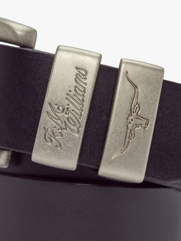 R.M. Williams 3 Piece Solid Hide Belt