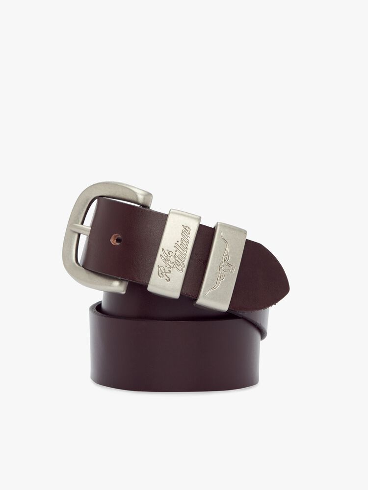 R.M. Williams 3 Piece Solid Hide Belt