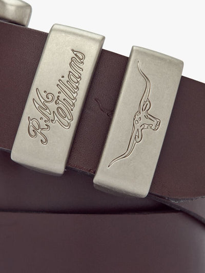 R.M. Williams 3 Piece Solid Hide Belt