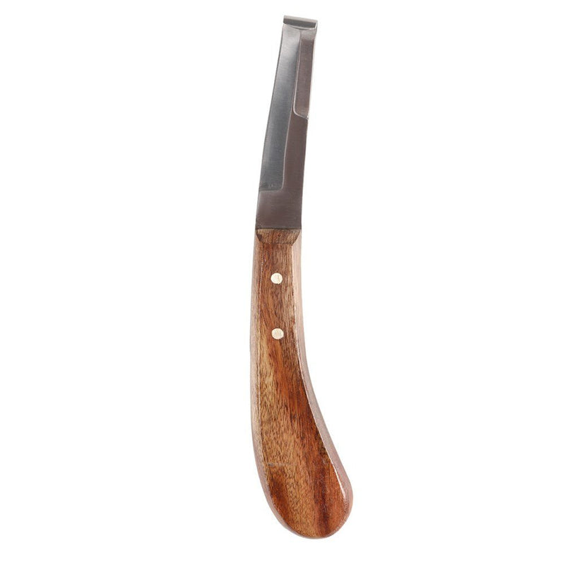 Professional Hoof Knife Double Edge w/Wood Handle