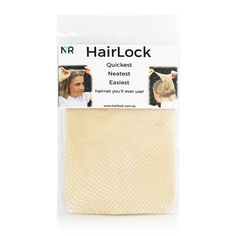 Image of Nags To Riches HairLock hair net product available in blonde colour.