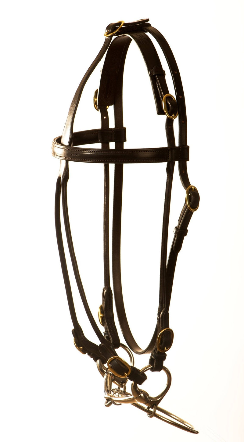 Good As Gold - Round Leather Race Bridle - brown