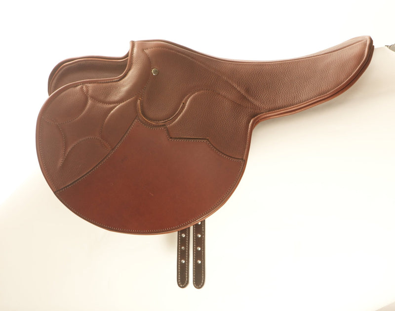 Australian-made Leather Soft Seat Exercise Saddle with a half tree for comfort and style.