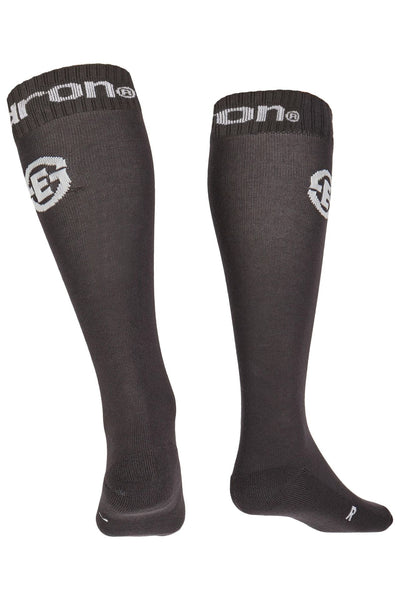 Image of a pair of deep grey Eskadron socks from the Reflexx 2023 series - view from back.
