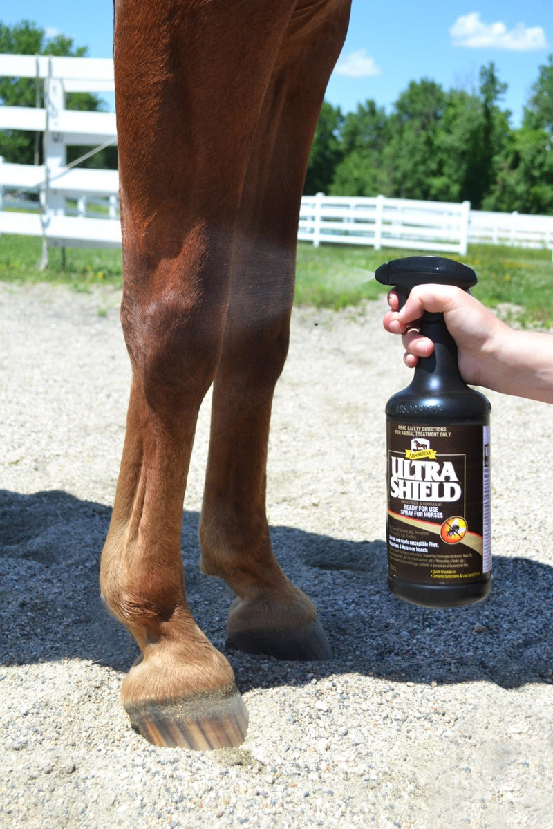 UltraShield EX: Proven fly control for horses, dogs, and premises. Kills/repeals 70+ species. Ready to use.